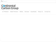 Tablet Screenshot of continental-carbon.com